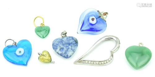 Collection Of Heart Necklace Pendants/Charms