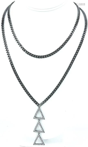 Black Rhodium Plated Necklace by Lisa Freede