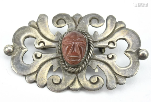 Vintage Plata Del Mexico Iguala Sterling Brooch