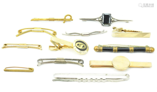 Collection Of Vintage Bar Pins & Tie Bars