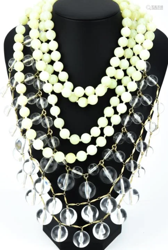 2 J. Crew Enamel & Beaded Necklaces