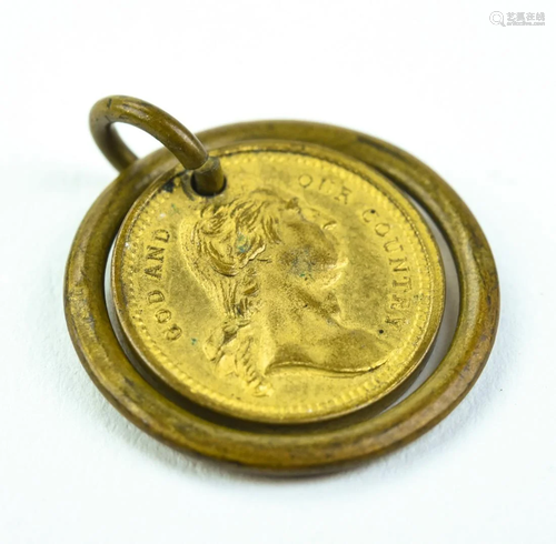 1883 George Washington Lord's Prayer Pendant