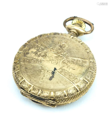 Antique 19th C Pocket Watch By American Waltham