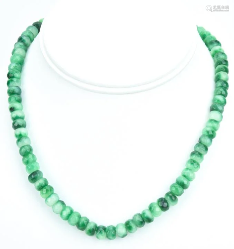 10KT Yellow Gold & 150 Carat Emerald Necklace