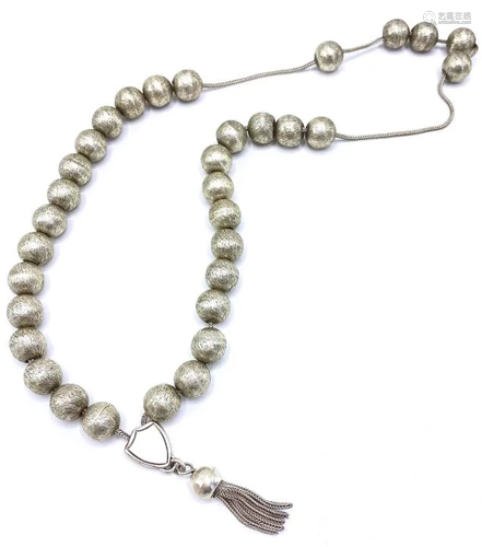 Vintage Sterling Silver Prayer Beads