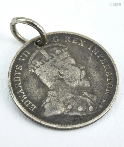 Antique 1903 Silver Canadian Love Token Coin