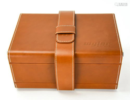 Wyler Geneve Leather Watch & Jewelry Box