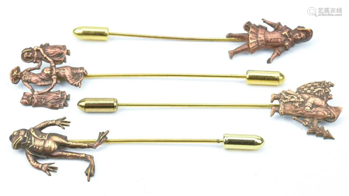 Collection Of Figural Stick Pins