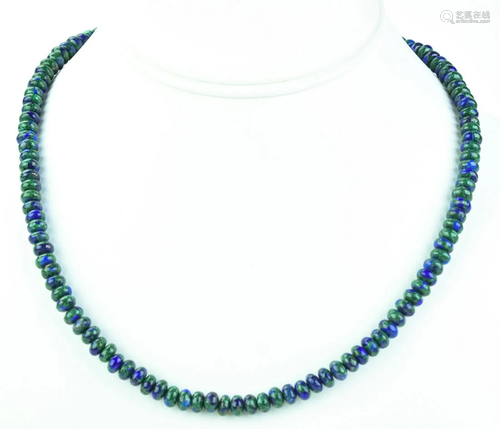 Estate 14kt Yellow Gold & Sodalite Necklace