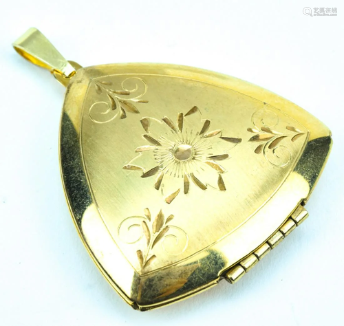 Vintage Gold Filled Scrollwork Locket