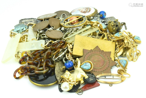 Collection Of Antique & Vintage Costume Jewelry