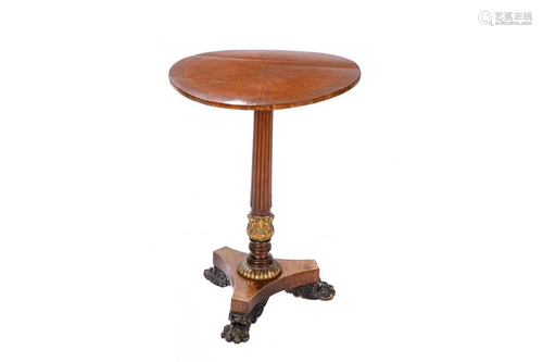 ENGLISH REGENCY MAHOGANY CANDLESTAND