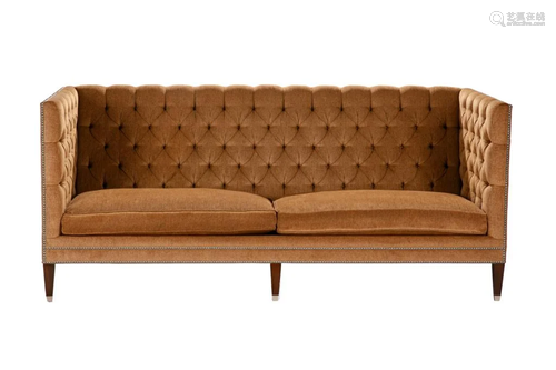 TUFTED & UPHOLSTERED SOFA WITH HIGH SIDES