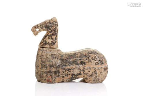 CHINESE HAN DYNASTY STYLE POTTERY HORSE