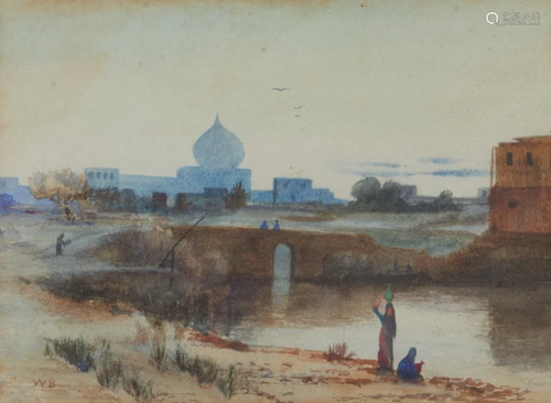 EARLY 20TH C. WATERCOLOR FROM NORTH INDIA