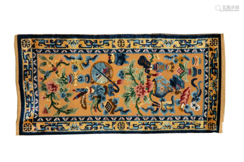 CHINESE HUNDRED ANTIQUES AREA RUG