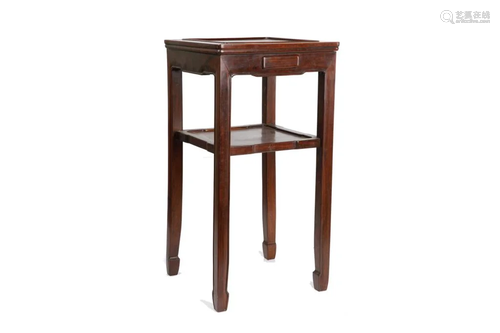 CHINESE ROSEWOOD SIDE TABLE PLANT STAND