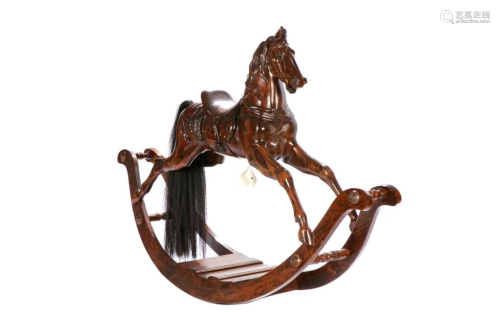 CHERRY CAROUSEL ROCKING HORSE