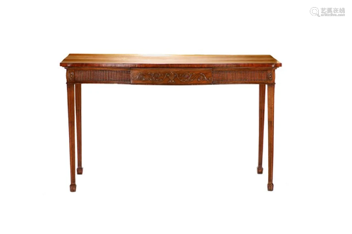 GEORGE III ADAM FORM MAHOGANY SERVER TABLE