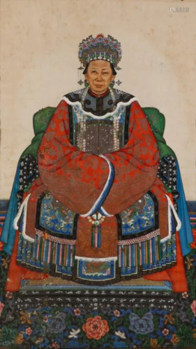 CHINESE FEMALE ANCESTRAL PORTRAIT