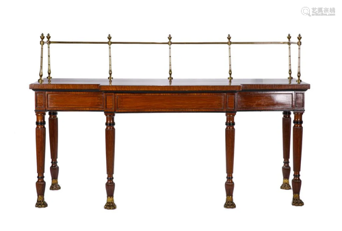 ENGLISH REGENCY MAHOGANY SIDEBOARD