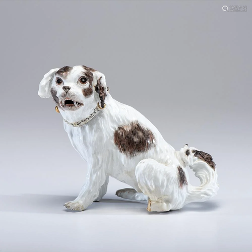 A Meissen Porcelain Dog