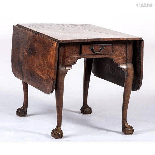 A George III Mahogany Drop-Leaf Table