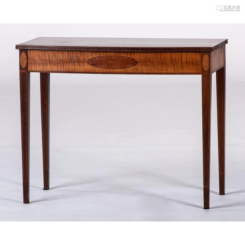 A Federal Mahogany and Satinwood Table