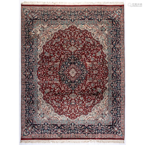 A Kashan Wool Rug