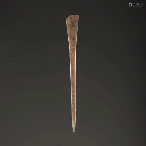 A Large Bone Hairpin, 10 in.