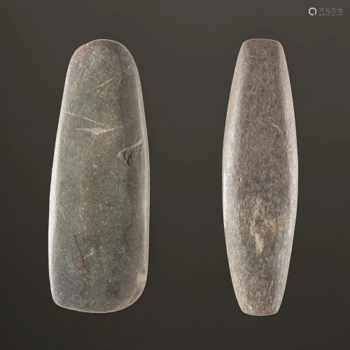 A Pair of Bar Weights, Largest 3-5/8 in.