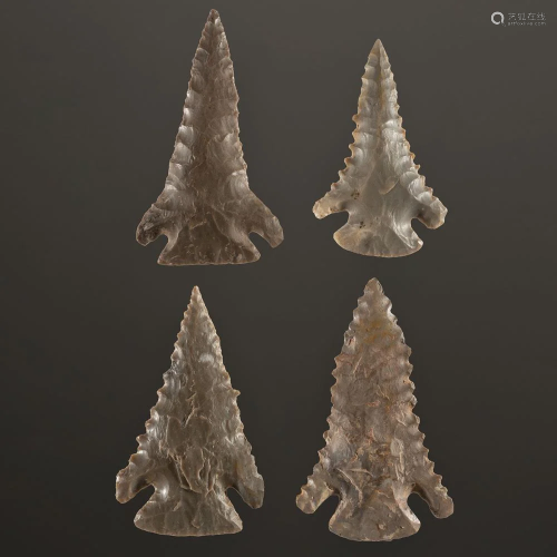 A Group of Pine Tree Points, Largest 2-1/2 in.