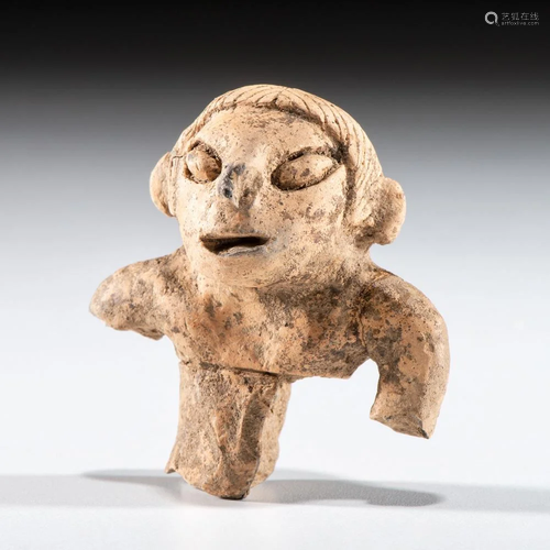 A Pottery Figurine Fragment, 1-3/4 in.