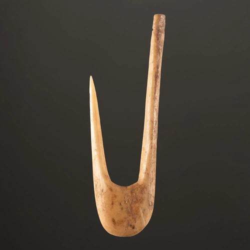 A Large Bone Fish Hook, 4 in.