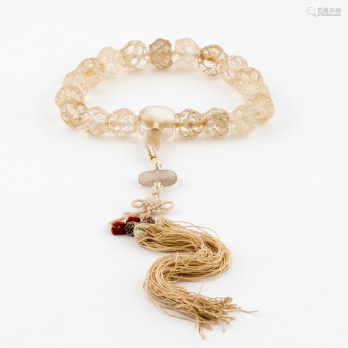 CHINESE CRYSTAL PRAYER BEADS BRACELET