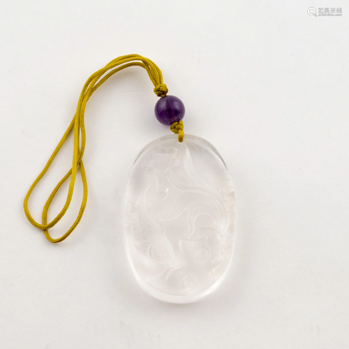 CHINESE CRYSTAL PENDANT