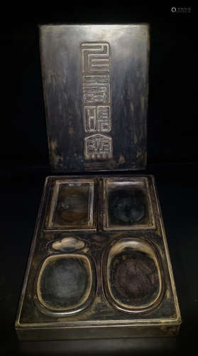 SET OF SONGHUA&DUAN STONE INKSTONE