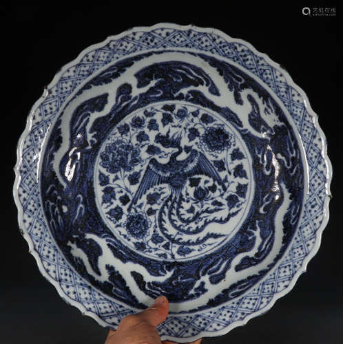 BLUE&WHITE GLAZE PLATE