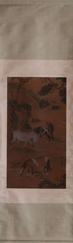 CHENMEI HORSE PATTERN VERTICAL AXIS PAINTING