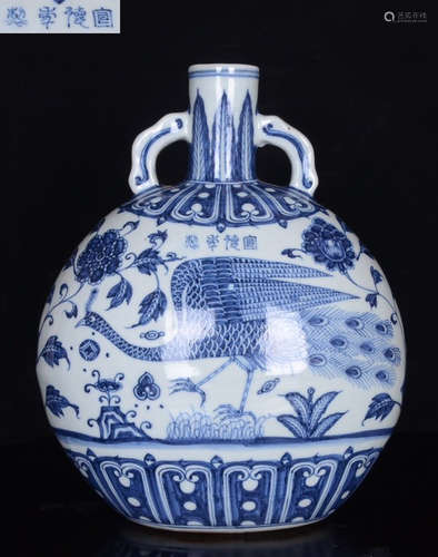 BLUE&WHITE GLAZE VASE