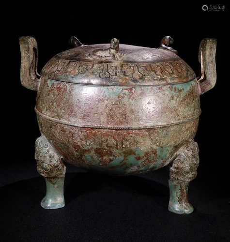 BRONZE CAST TRIPOD CENSER