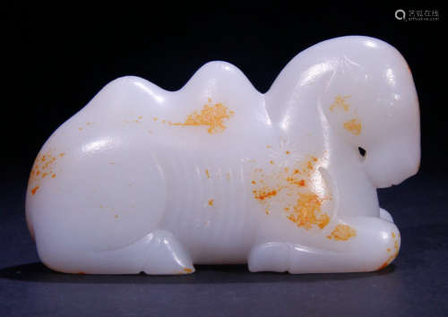 HETIAN JADE SEED CARVED CAMEL