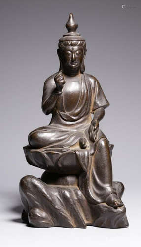 COPPER GUANYIN BUDDHA STATUE