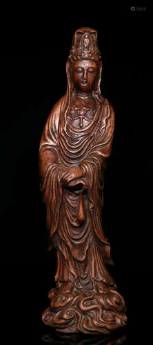 CHENXIANG WOOD GUANYIN BUDDHA STATUE