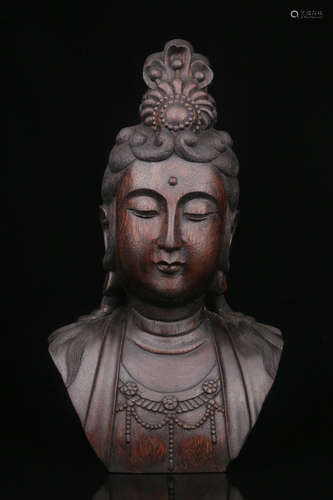 CHENXIANG WOOD GUANYIN BUDDHA STATUE