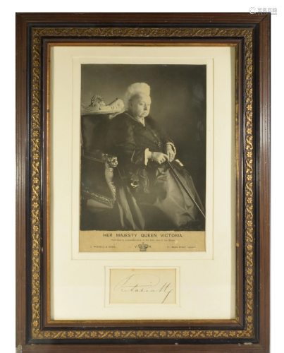 Queen Victoria Autograph & Diamond Jubilee Photo