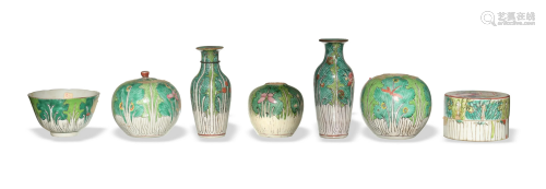 15 Chinese Famille Rose Porcelains, 19th Century