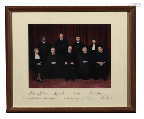 1994 Rehnquist Supreme Court Justices Signed Photo