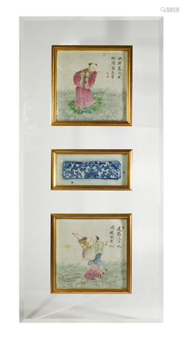 3 19th Century Chinese Porcelain Plaques