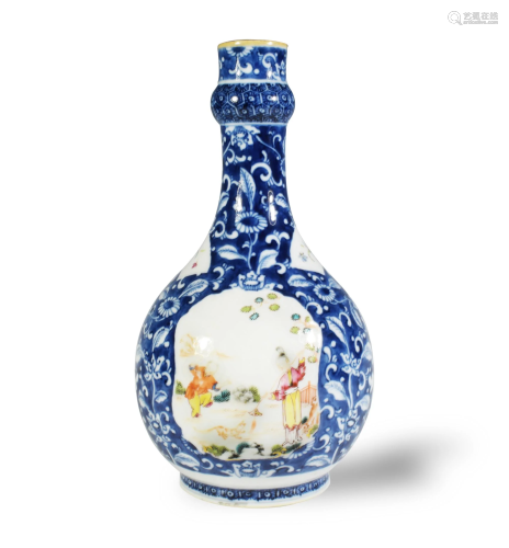 18th Century Chinese Export Garlic Neck Vase